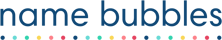 name bubbles logo